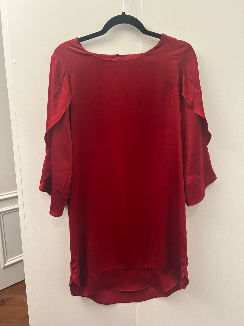 Pleione Red Satin Dress